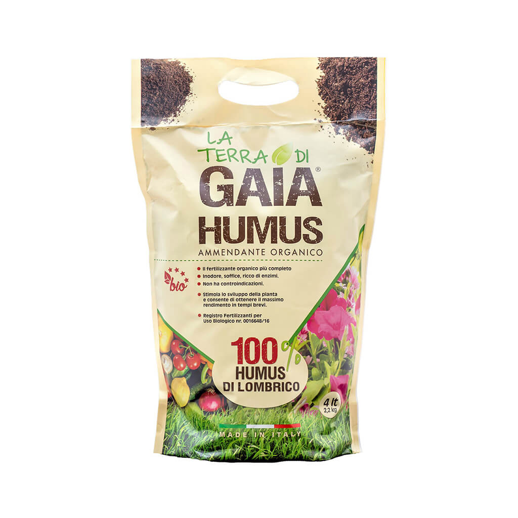 Concime HUMUS - La Terra di Gaia - 4 litri (2,2 kg)
