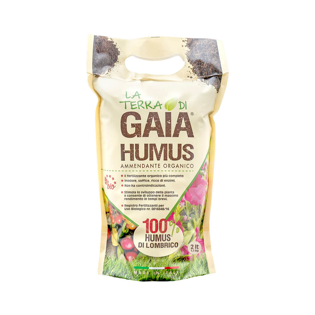 Concime HUMUS - La Terra di Gaia - 2 litri (1,1 kg)